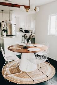 Contemporary White Oval Kitchen Table With Images Dining Room Small Minimalist Kitchen Design Dining Room Design