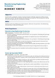 Create your unique resume faster. Engineering Technician Resume Samples Qwikresume