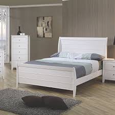 coaster home furnishings 400231f transitional bed full white wall s furniture decor furniture transitional beds elegant bedding
