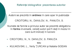 Reguli Pentru Prezentarea Referintelor Bibliografice Si Citarea Resurselor