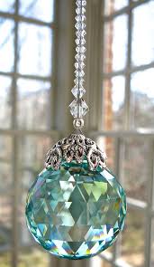 Crystal Ball Suncatcher 30mm Swarovski Crystal Ball Etsy Crystal Suncatchers Crystal Prisms Hanging Crystals