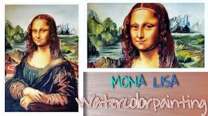 Free shipping available on many items. I Painted Mona Lisa Using Watercolor In 6 Hours Time Lapse Amshus Easy Paint Youtube