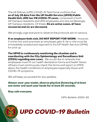 More than 26,000 new cases were reported on saturday, up from 24,000 the previous day, according to the national institute for communicable diseases, surpassing the highest number of new cases in previous waves and quickly. Up Diliman On Twitter Upd Bulletin 2020 30 Kinukumpirma Ng Upd Covid 19 Task Force Na Base Sa Ulat Ng Uphs Public Health Unit Kahapon Hul 28 Ang Upd Ay Mayroong 118 Kaso Ng Covid 19 Na