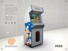Download Sega Dreamcast Arcade Cabinet Sonic The Hedgehog Retro Gaming Arcade Sega Dreamcast Arcade Cabinet