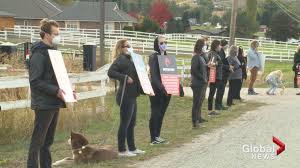Kelowna rcmp arrest man panhandling at highway 97 intersection. Kelowna Animal Rights Activists And Farm Owner Clash At Protest Okanagan Globalnews Ca