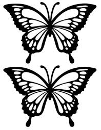 Black And White Stencil Butterfly Outline Stained Glass Butterfly Template Jpg 612 792 Pixels Butterfly Stencil Butterfly Outline Butterfly Drawing