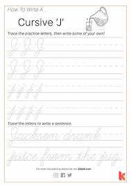 Free lessons to teach kids and adults how to write alphabets, numbers, sentences, bible school, scriptures, and even their name! Cursive J Worksheet By Kidadl