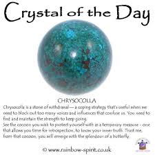 Crystal Of The Day Chrysocolla Healing Stones Crystal Healing Stones Crystals And Gemstones