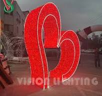 Wedding Supplies LED 3D Heart-Shaped Arch Light for Outdoor Decoration