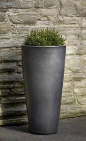 Planters ceramic round tall matte planter pot in/out £123.99 in stock see colour & size options. Plant Care Supplies Soil Accessories Planter Tall Round Composite Outdoor Plant Pot Dark Charcoal Marble 13 X 28 In Kisetsu System Co Jp
