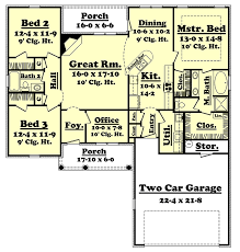 A duplex has two homes connected. House Plan 56981 Southern Style With 1700 Sq Ft 3 Bed 2 Bath