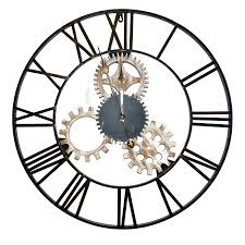 Fabriquée à la main, chaque modèle est unique. Horloge Metal Engrenage Noir Diam 70 Cm Leroy Merlin