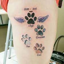 Dog Tattoo Print Tattoos Pawprint Tattoo Tattoos