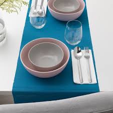 Marit Table Runner Dark Turquoise Ikea But Wait These Pink Bowls Ap Table Runners Ikea Runner