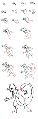 How To Draw Mewtwo From Pokemon Art For Kids Hub Great for absolute beginners and even artists with skills who have never tried drawing these crazy pocket i've listed my picks for the top 20 easiest pokémon to draw.