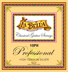 La Bella 10ph High Tension Silver Classical Guitar Strings Full Set