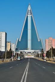 The Ryugyong Hotel Is A 105 Story Pyramid Shaped Skyscraper Under Construction In Pyongyang North Korea Its Name Capita North Korea Around The Worlds Korea