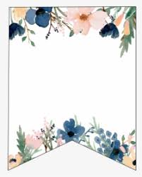 To make a happy birthday banner printable select a birthday banner template. Blue Pink Floral Banner Letters Free Printable Letter H Banner Design Hd Png Download Kindpng