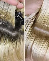 Before and after using sally beauty products (ion high lift cool blonde wella t10 toner)! Diy Hair How To Use Wella Color Charm Toner Bellatory