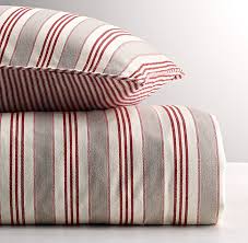 It has the traditional navy stripe. Vintage Ticking Stripe Duvet Cover