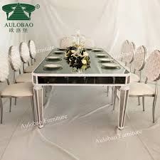 How to set a table for formal events. Hotel Furniture Silver Stainless Steel Mirror Glass Top Wedding Dining Table Buy Dining Table Set Mirror Glass Top Dining Table Set Stainless Steel Frame Dining Table Set Product On Alibaba Com