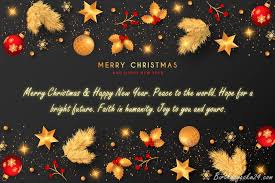 May all your stress fade away and your heart is filled. Golden Merry Christmas Greeting Cards With Name Wishes