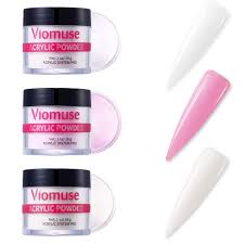 Looking for a good deal on acrylic liquid? Amazon Com Viomuse Ema Liquid Monomer Acrylic French Nail Extensions Kit 3 Acrylic Powder Colors With Glue Gel And 100 Pcs Half French Nail Forms Color1 Beauty