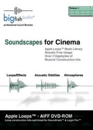 Big Fish Audio Soundscapes For Cinema Apple Loops Library 2 Gigs Of Sound Design For Apple S Loops