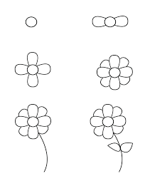 Create some curvy gaps on the outside (see step 2) step 3: Easy Drawing Easy Flower Drawing For Kids Step By Step