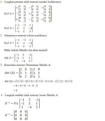 Invers Matriks 2x2 Dan 3x3 Beserta Contoh Soalnya