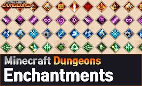 Armor grants defenses against enemies and also provides unique properties that affect the player's stats and it also changes the hero's appearance, players can only equip one type of armor. Minecraft Dungeons Enchantments List Wiki Owwya