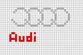 Audi Logo Pixel Art Cars And Motor Pixel Art Voiture Pixel Art Logo Voitures Audi