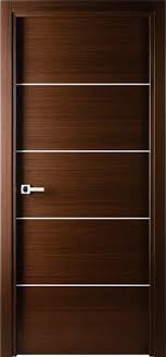 Silver Strips Modern Wooden Doors Contemporary Interior Doors Doors Interior Modern