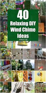 Wind chimes are typically made up of six different parts. 40 Relaxing Wind Chime Ideas To Fill Your Outdoors With Beautiful Sounds Diy Crafts