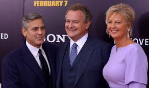 Married lulu evans, november 4, 1998; Oh Lord Brave Hugh Bonneville Lets Wife Lulu Meet George Clooney Celebrity News Showbiz Tv Express Co Uk