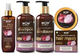 The indian hair oils are made from a large mix of herbs and essential oils as well. Amazon Com Wow Skin Science Onion Black Seed Oil Hair Care Ultimate 4 Kit Shampoo Hair Conditioner Hair Oil Hair Mask Beauty