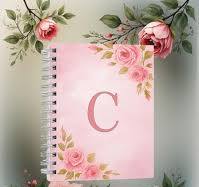 Personalized Floral Notebook | Custom Initial Planner | Wire-O Bound A5  Agenda | Gift for Women | Physical Product