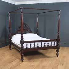 Shop for king size bedspreads in shop by size. Colonial Four Poster Bed King Size 5ft 9 Victorian Yola Gray Antiques
