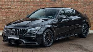 Red accents (decals) on radiator grille and wing mirrors. 2020 Mercedes Amg C63 S Premium Plus Obsidian Black Walkaround Interior Youtube