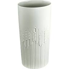 Rosenthal Studio Line By Finnish Artist Tapio Wirkkala Tall Oval Shaped Vase 1950s German Mid Century Modern Floral Design Vase Rosenthal