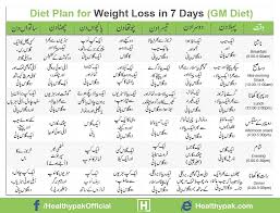 10 Reasonable Daily Diet Chart In Urdu