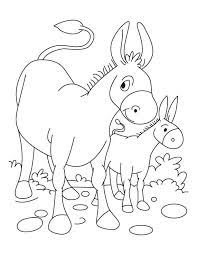Similar to small horses, donkeys with a gray skin, long ears and short legs look funny. Download Or Print This Amazing Coloring Page Donkey And Foal Coloring Page Download Free Donkey And Foal Coloring Pages Planet Crafts Embroidery Patterns