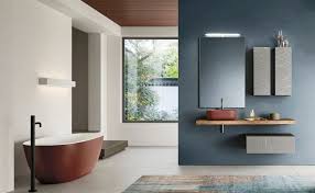 I mobili da bagno moderni sono creati per ambienti che apprezzano i colori forti, che spesso si abbinano a strutture metalliche, così come gli accessori. Moderno Arbi Arredobagno
