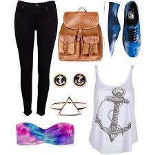 Cute Birthday Outfits For 14 Year Olds Sailing Away Galaxy Bra Victoria Secret Suede Embossed Backpack Vans Triangle 14 Karat Gold Anchor I Will Not Be Held Down Outfits For Teens Birthday Outfit For Teens Clothes