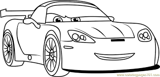 From the disney hit movie cars 2, jeff corvette printable coloring page. Jeff Gorvette From Cars 3 Coloring Page For Kids Free Cars 3 Printable Coloring Pages Online For Kids Coloringpages101 Com Coloring Pages For Kids