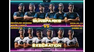 Originally two squads, the team was remade into one, composed of kim0, foxx, ewe, rr, abeng and their manager beho, with the title sponsor of interactive philippines. Sunsparks Vs Execration Game 1 Youtube