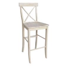 Unfinished Mahogany Counter Height Bar Stools With Cross Style Bar Stools Bar Furniture Bar Furniture For Sale