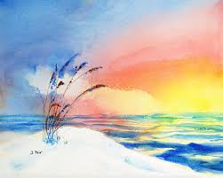 Orange county painting pros is an orange county painting contractor. Sunset At Orange Beach Painting By Jerry Fair