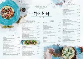 The best food for hot weather days is quick—and best served cold. Menu Food And Drinks Template Cold Snacks Food Menu Bar Design