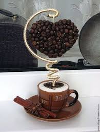 Topiarij Kofejnoe Derevo Serdechko Kofe Suvenir Podarok Topiarij Topiarij Derevo Schastya Tassen Dekorieren Becherbasteln Kaffeekunst